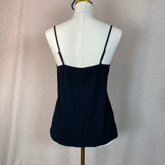 Vintage Old Navy Womens Y2K Babydoll Cami Size L Preppy Goth Grunge Fitted Lace - Picture 3 of 8